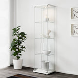 IKEA – Detolf Glass-Door Cabinet, White, 16 3/4×64 1/8